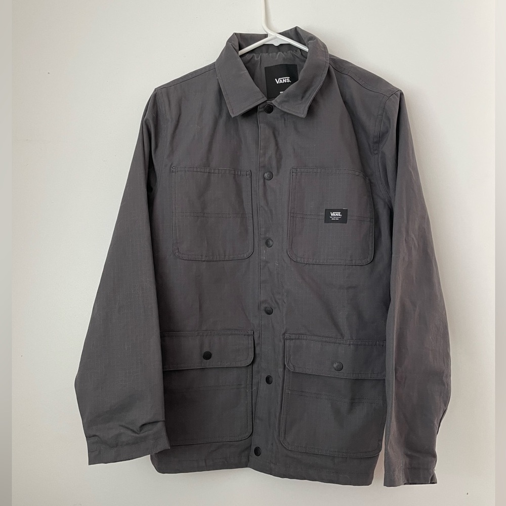 Vans field jacket small charcoal gray